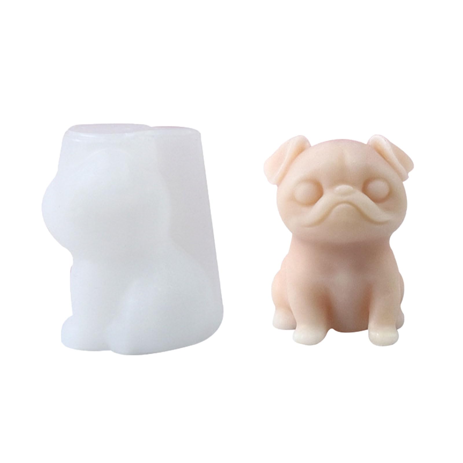 WLNEXT Dog Shaped Silicone Candle Molds Epoxy Resin Silicone Molds for Candle Soap Plaster Decorations, Plaster Silicone Molds