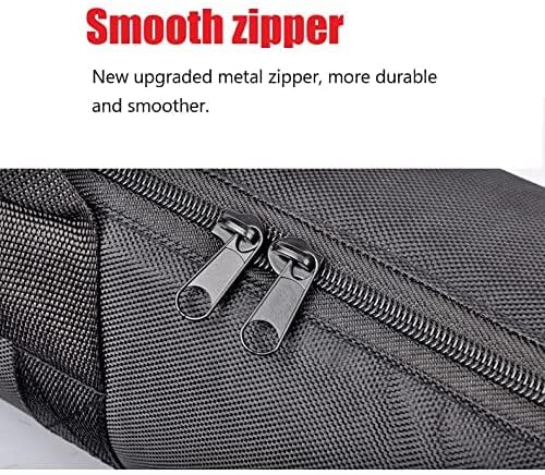 Speaker Stands Carrying Bag Photographic Tripod Carrying Case Thick Black Oxford Cloth Waterproof Foldable Storage Bag for Speaker Stand/Microphone Stand/Lighting Stand/Tripod 47.2“X8”