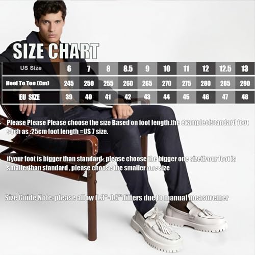 Men's Handmade Patent Leather Tassel Loafers Lug Sole Non-Slip Comfortable Wide Toe Platform Dress Leather Shoes for Business Formal Party Casual Office Work2