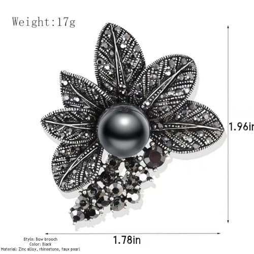 Image of Brooch Pins For Women Fashion Elegant Brooches Lapel Badges Coat Sweater Scarves Shawl Dress Accessory Wedding Party Prom Jewelry