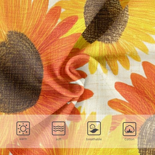 Fun Print Girls Underwear Toddlers 2t Cotton Panties for Girl Yellow Orange Sunflowers Briefs Underpants3