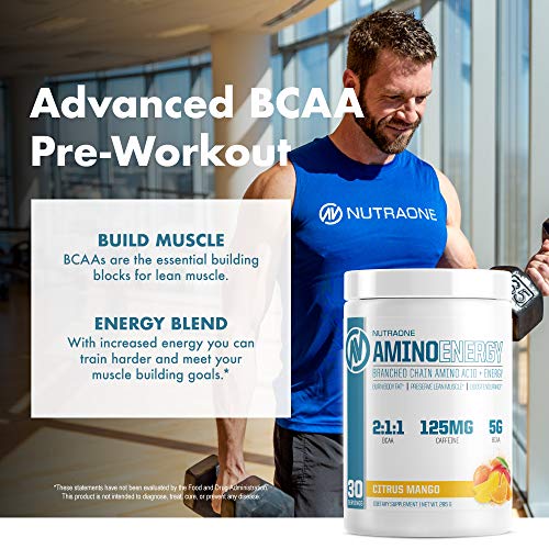 Amino Energy BCAA Powder Pre-Workout Supplement with Caffeine by NutraOne – Branched Chain Amino Acids to Help Fuel and… - Image 6