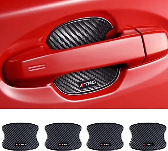 Amazon.co.jp: TRD ドアハンドルプロテクター TRD 車用 カーボン