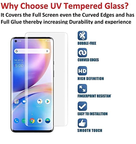 Image of OCTRIX Premium Glass Screen Protector Compatible for Vivo V27 Pro with (UV) Full Screen Coverage [Edge to Edge] Advanced Border-Less and Easy Installation Kit- By Blackwik