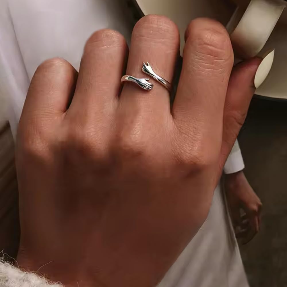 Bramart Anillo de Mujer A Mi Esposa Regalo de Amor para Ella Aniversario Regalos de Boda, Talla Ajustable - Estuche Incluido