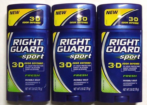 RIGHT GUARD Sport Antiperspirant Up To 48HR, Fresh 2.6 oz (Pack of 3)