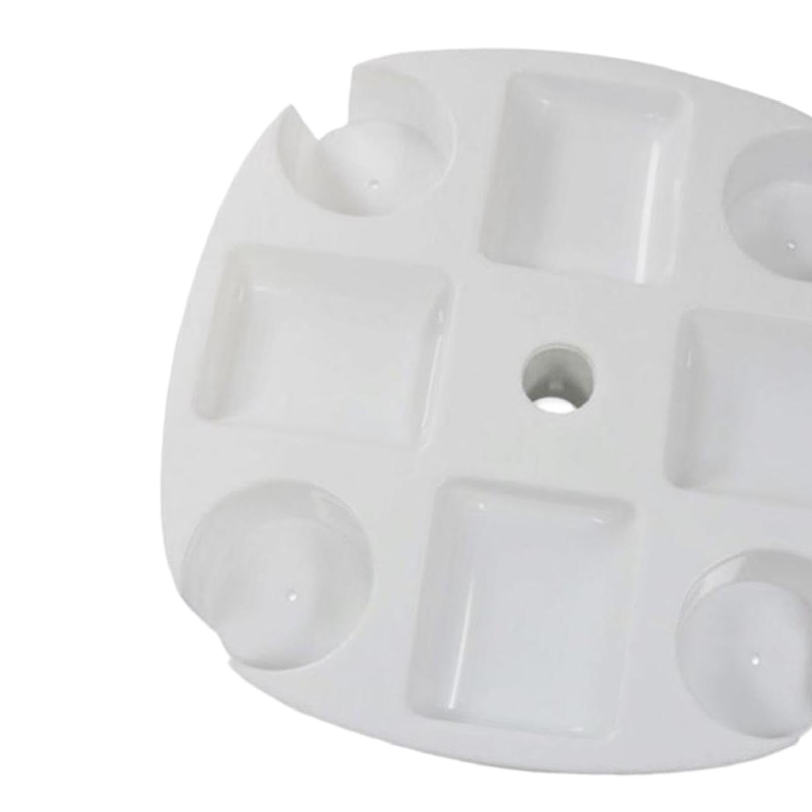 LOVIVER Bandeja de Mesa para sombrilla de Playa, Ganchos para sombrilla de Playa para Poste, con 4 Soportes para Bebidas para Pesca, Piscina, Patio Trasero