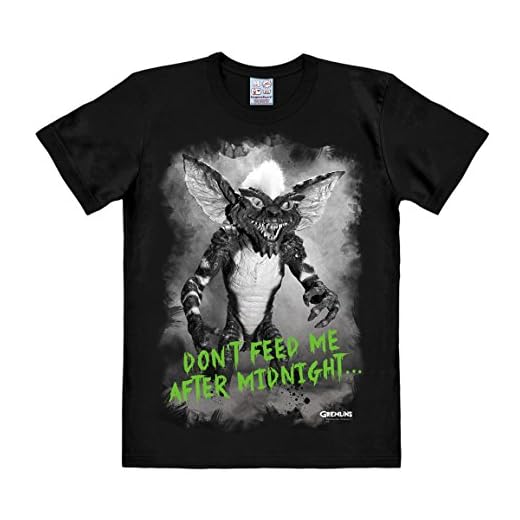 Logoshirt Gremlins - No Me Alimentar Después de Medianoche Camiseta - Negro - Diseño Original con Licencia, Talla M