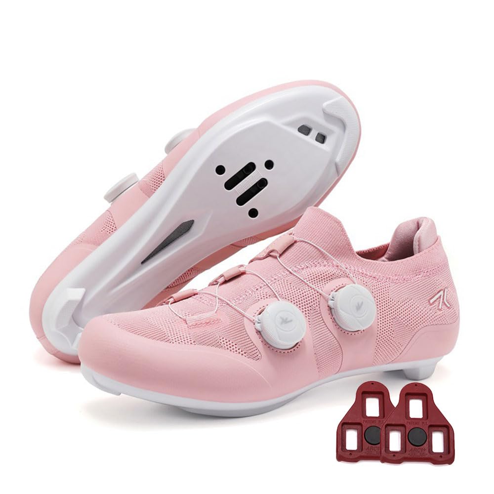 2026 Rennradschuhe Fahrradschuhe Herren Damen, Rennrad Schuh Mountain Bikes Schuhe Outdoor Radschuhe Fahrrad Indoor Spin Kompatibel Look/SPD-Cleats, 37-47 EU