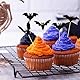 24stk Cupcake Topper Fledermaus, Premium Fledermaus Cupcake Aufsätze Lustige Geburtstagskuchen Party Dekorationen für Babyparty Halloween Party Dekor