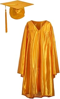 Conjunto de Toga y Birrete de graduación Preescolar de Ashington Gowns - 3-6 años Túnica de graduación para niños y Birrete de tamaño Infantil con Borla - Elección de 11 Colores