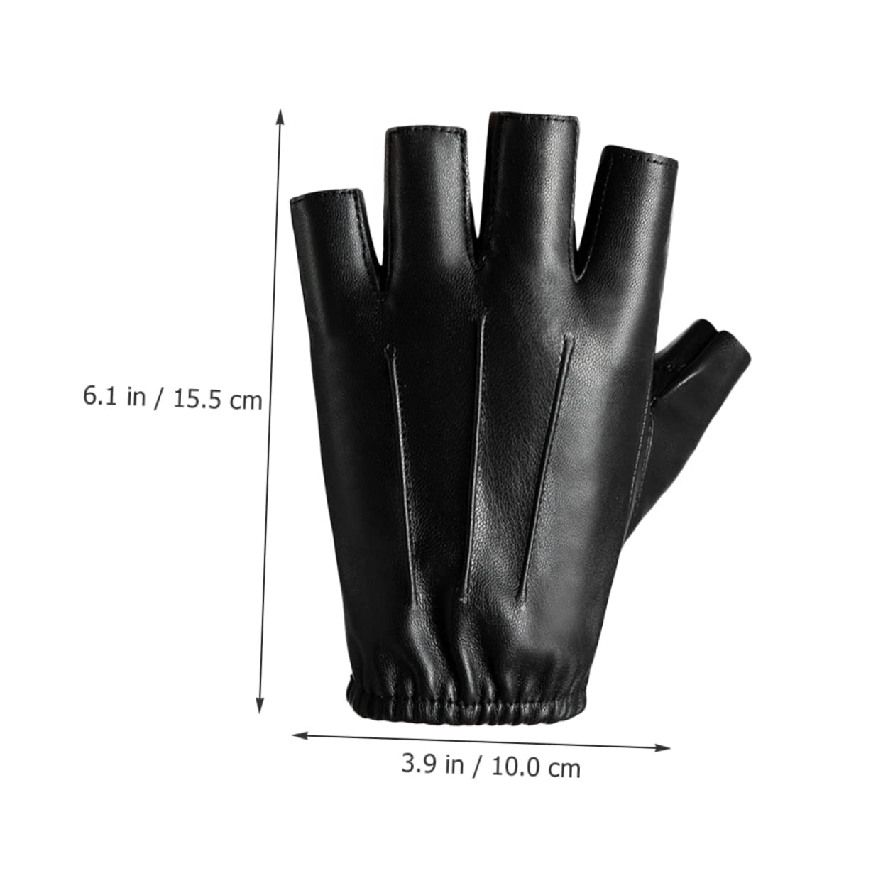 BESPORTBLE 5paia Guanti Da Bicicletta Pelle Per Attività Outdoor Mezze Dita Traspiranti e Antiscivolo Per Ciclismo e Pesca Confortevoli e Shockproof