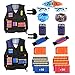 Produktbild Locisne 2 Pack Kids Jungle Tactical Jacket Kit für Nerf Spielzeugpistole N-Strike Elite Series(100 Schaumstoffpfeilen+2 Schutzbrille+2 Gesichtsmaske+2 Quick Reload Clip+2 Armband+2 Dart Tasche+2