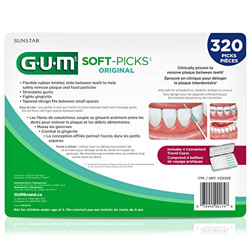 Gum - 6324A Soft-Picks Original Dental Picks, 320 Count #TOP2