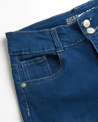Real Love Girls' Jeans - Flare Bell Bottom Jeans - Boot Cut Stretch Denim Blue Jeans for Girls (7-16)3