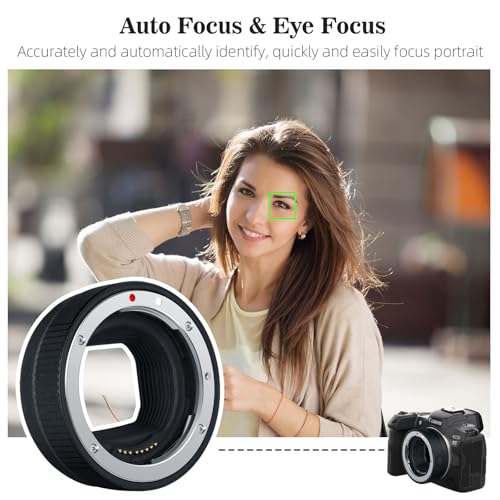 Image of EF-EOS R Auto Focus Lens Mount Adapter with Compatible with EF /EF-S Lens to R Mount Camera EOS R R5 R5C R50 R6 RP R7 R100 C70