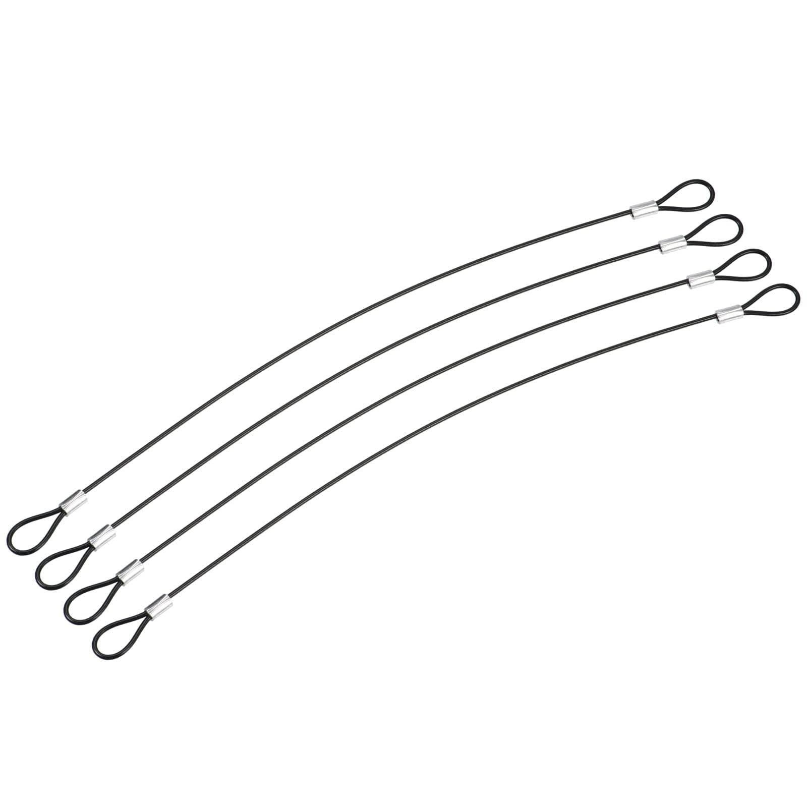 TOP-VIGOR 4Pcs 12 Inch Safety Cable Lock
