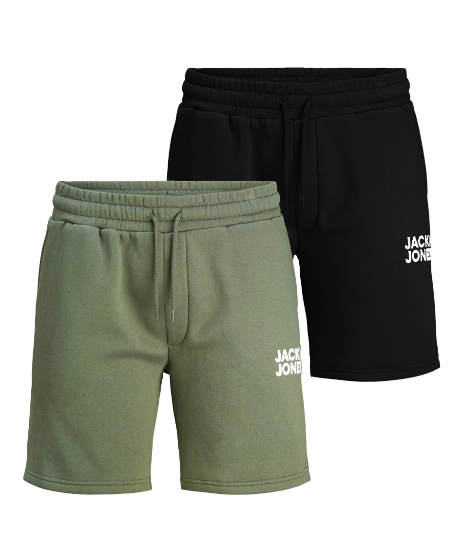 JACK & JONES Pantalones Cortos de Sudadera Bermuda Ajuste cómodo hasta la Rodilla con Bolsillos Laterales — view 10