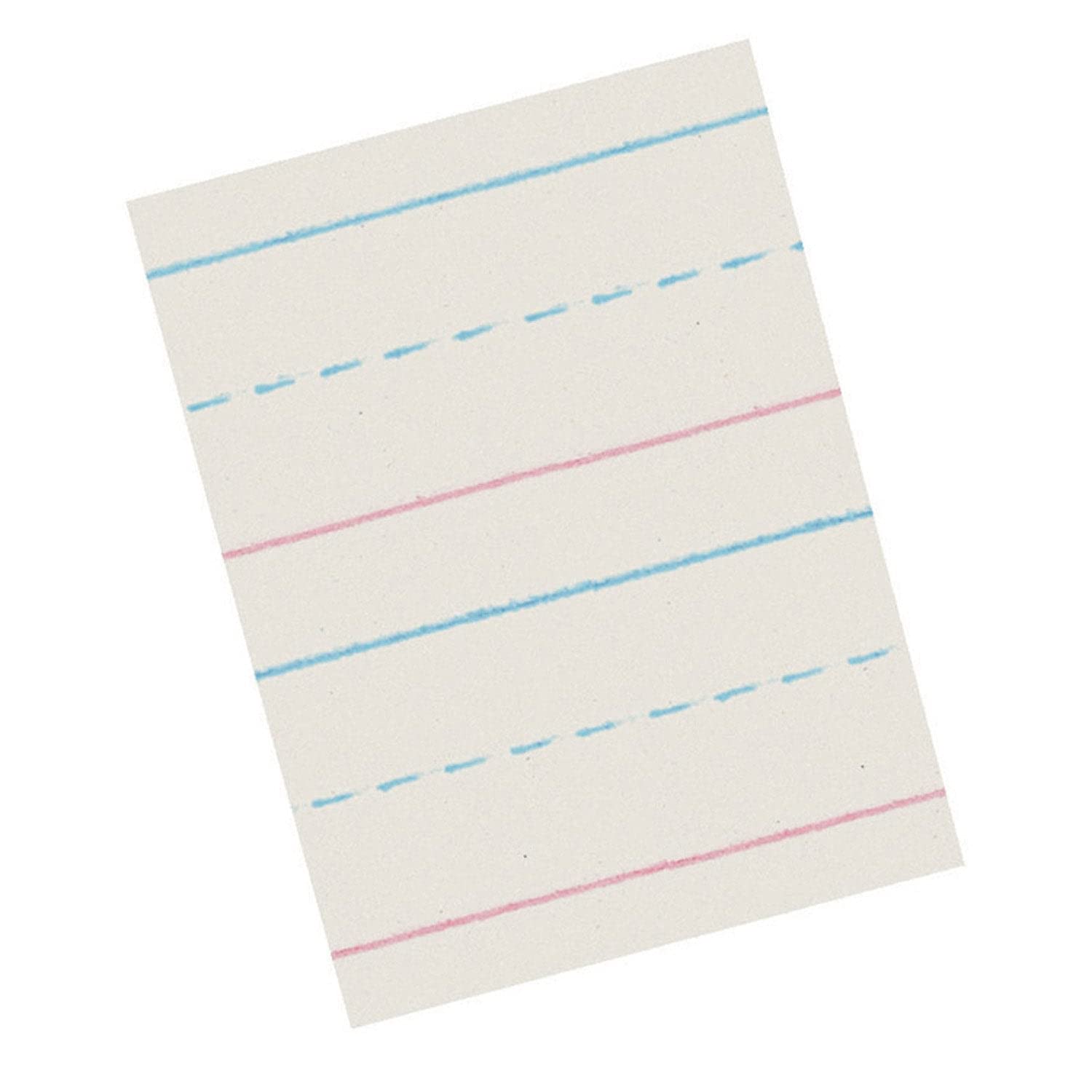 Zaner-Bloser(tm) Newsprint Handwriting Paper, Dotted Midline, Grade 1, 5/8" x 5/16" x 5/16" Ruled Long, 10-1/2" x 8", 500 Sheets Per Pack, 3 Packs