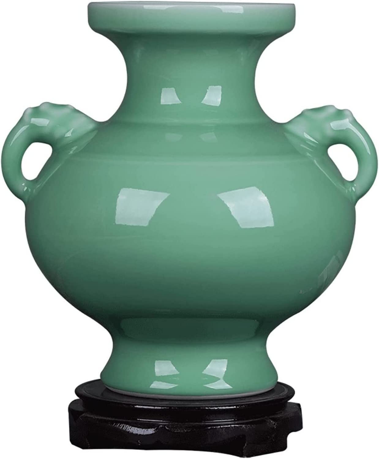 SnamicE Vase Flower Vase Ceramic Vase 10.6 Inch Porcelain Flower Arrangement Vases Chinese Retro Amphora Decor Flower Vase Bedroom Living Room Decoration Ornament Vases Flower,