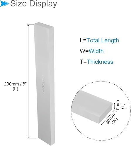 Miniatura 2 de CoCud Broca de herramienta cuadrada, 0.118 in x 1.181 in x 11.811 in, herramienta de torneado de acero de alta velocidad 4241 Molino de cortador de