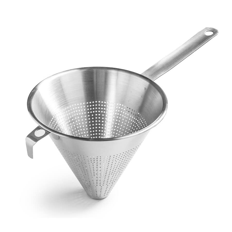 Forgast Sieb | chinesische Küche | konisch | Durchlauf | Sauce | Filtration Sieb | Abtropfgestell | Edelstahl
