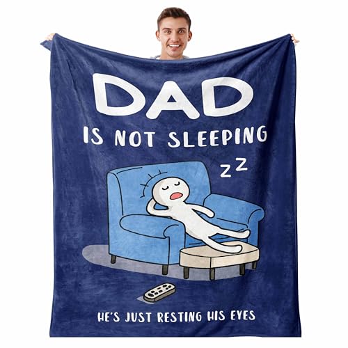 Pezolen Dad Birthday Gift Blanket 50'x60', Funny Gifts for Dad/Husband from Daughter/Son,...