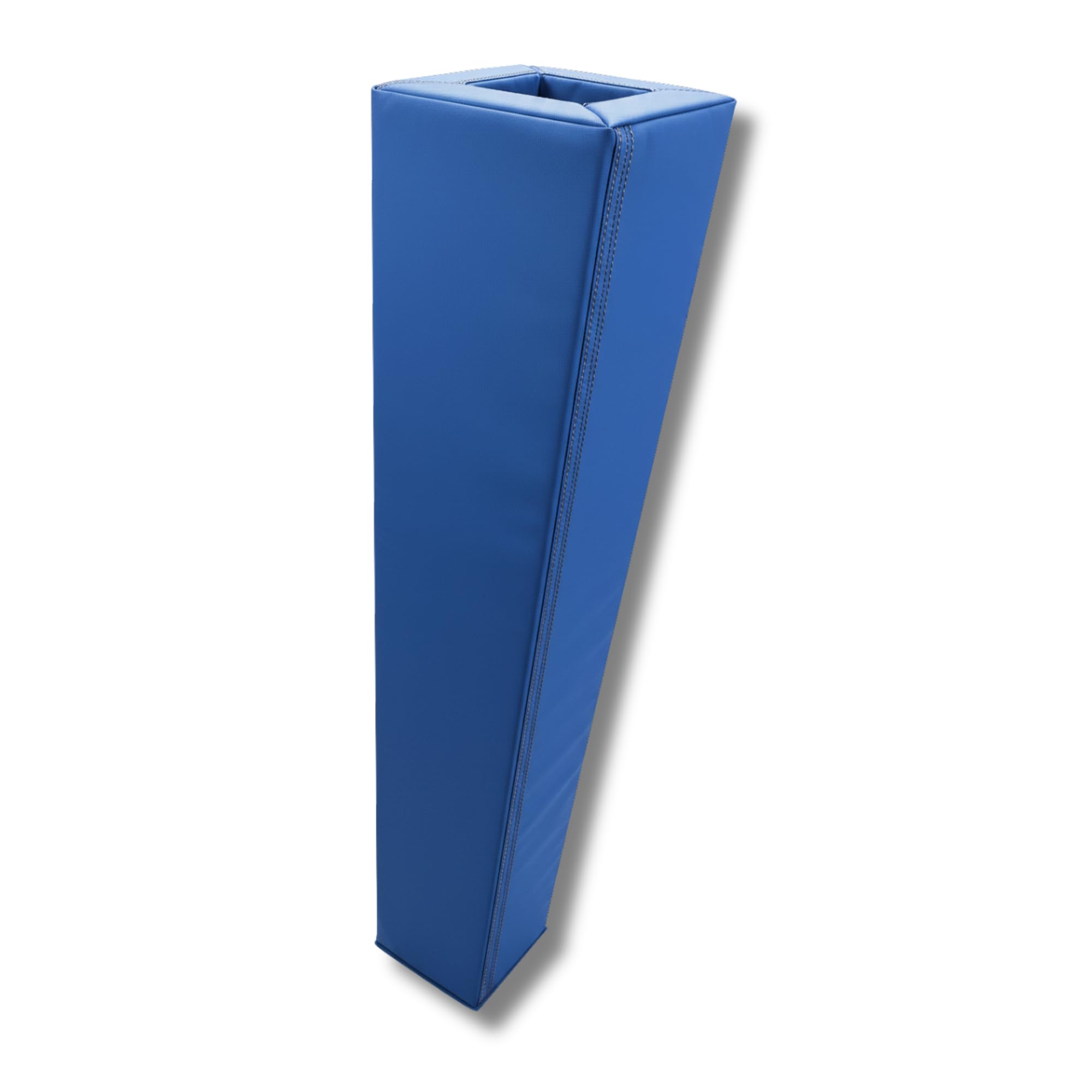 Safety-Pads - Blue Square Foam Pole Pad - 15 x 15 x 150cm - Football, Rugby & Basketball - Garage, Car Park & Playground - Impact Foam Padding