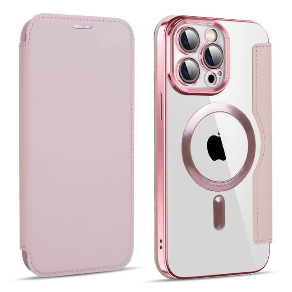 Étui de protection iPhone 13 en silicone rose de qualité supérieure et fente cuir - 8