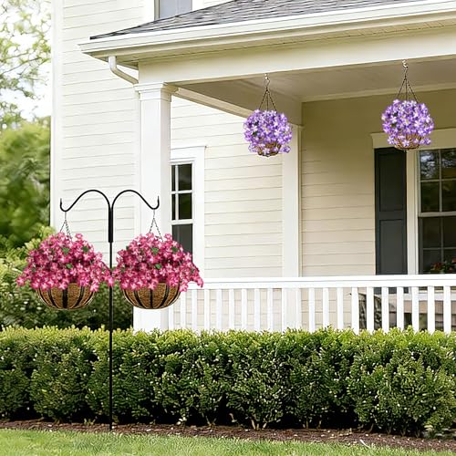 Image of Artificial Petunias 3 Packs UV Resistant, Fuchsia