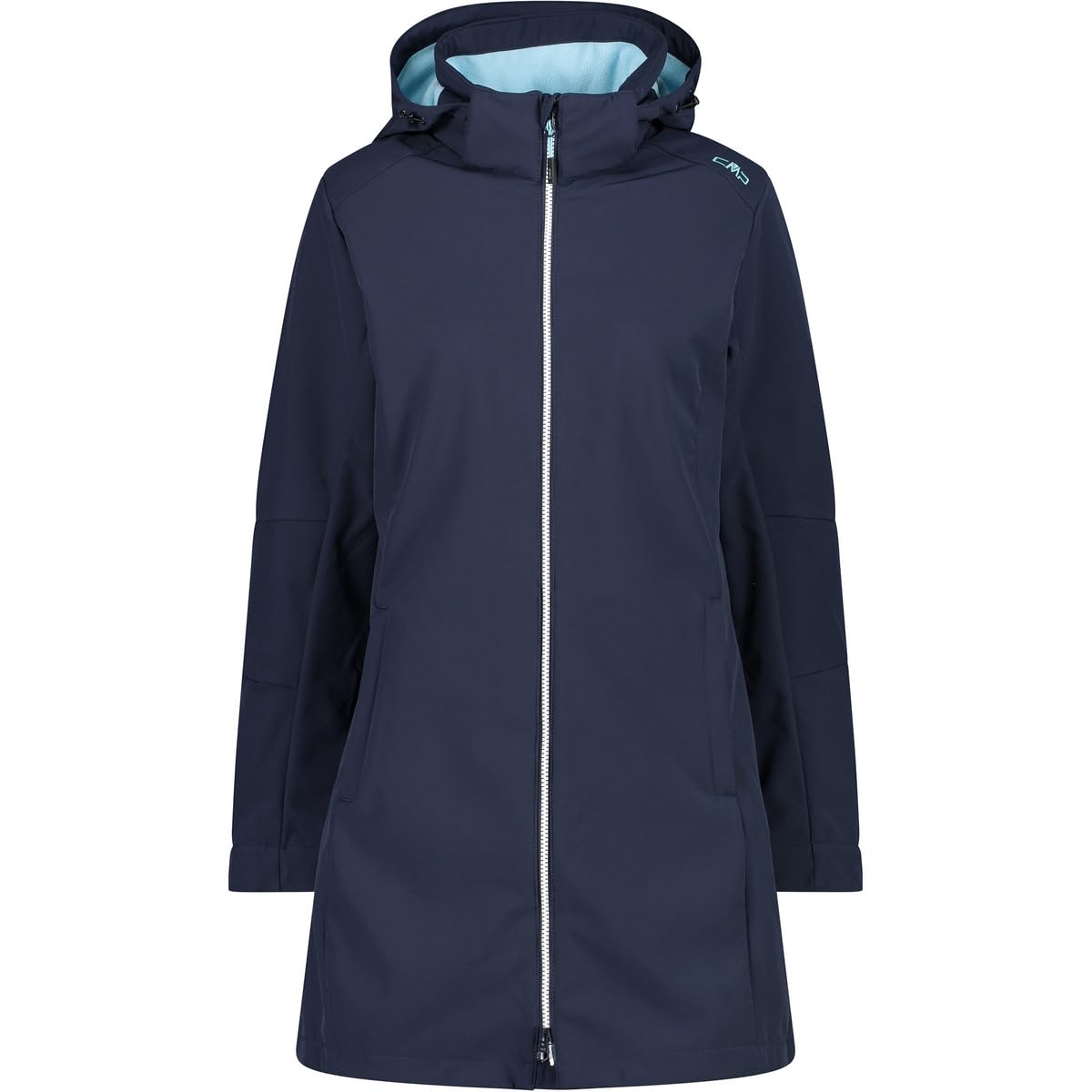 CMP - Woman Parka Zip Hood, B.Blue-Anise, XS