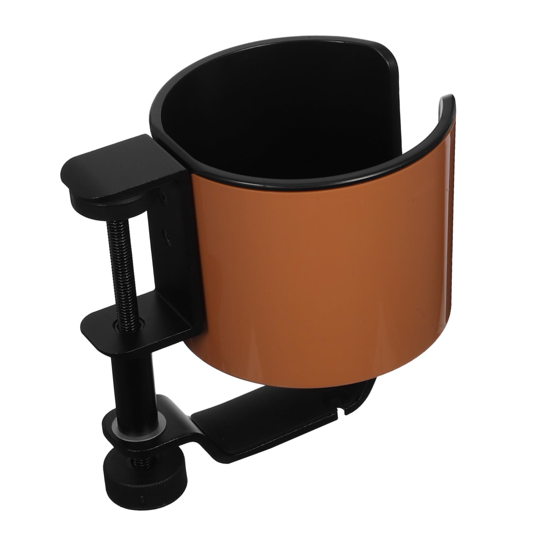 Soporte para Taza y Auriculares Giratorio Escritorio Clip Antideslizante con Rotación Organizador Multifuncional para Botellas y Cascos Accesorio Práctico para Oficina y Gaming