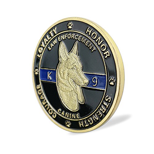 K9 Dog Law Enforcement Challenge Coin Canine Police Decoration #TOP2