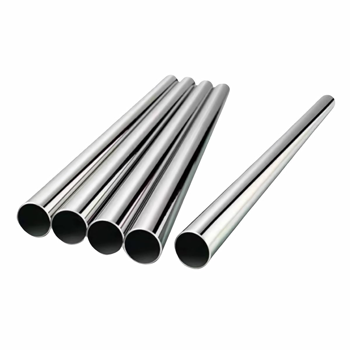 Tubo redondo sin costuras de acero inoxidable 304 (1 pieza): 60 mm de diámetro exterior x 500 mm, tubo recto capilar de pared de 2/3/4/8/12 mm(60x4mm)