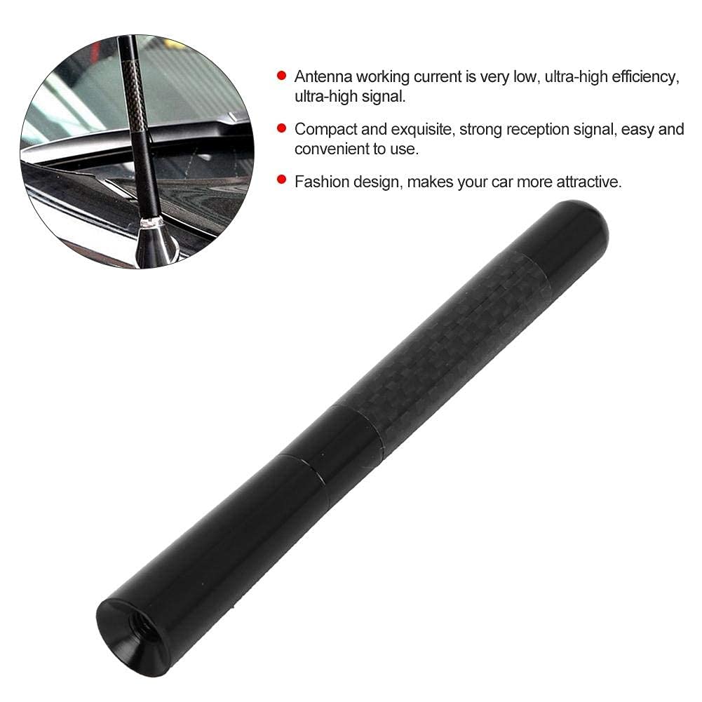 EBTOOLS Antena de Techo de Coche, 4.7 Pulgadas Decoración Universal de Antena de Radio de Techo de Coche para Cooper S JCW R55 R56 R57 R60