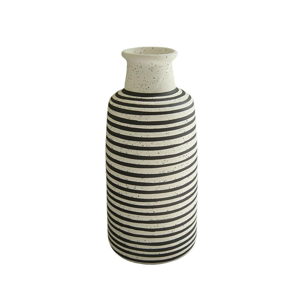 Dining Table Decor Simplicity Ceramic Vase French Home Furnishings Living Room Flower Arrangement Container Kitchen Decor(B)
