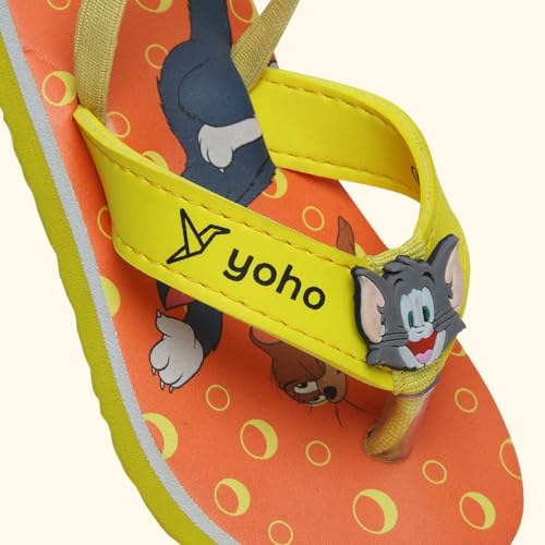 Image of YOHO Slippers for Toddlers | Comfortable and Lightweight Kids FlipFlop|WB Cartoon & Comic Characters: Batman, Superman, PPG, Tom & Jerry, Scooby Do and We Bare Bears Footwear for Girls & Boys
