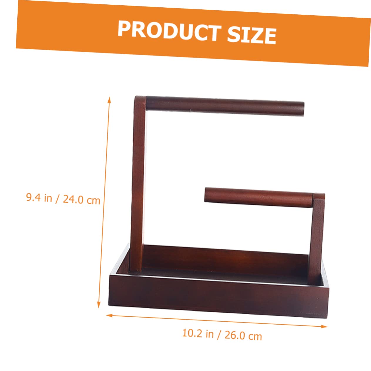 Healeved Espositore Gioielli in Legno Marrone per Orologi e Braccialetti | Organizzatore da Tavolo, Uso Casa e Laurea, Struttura Resistente e Stabile