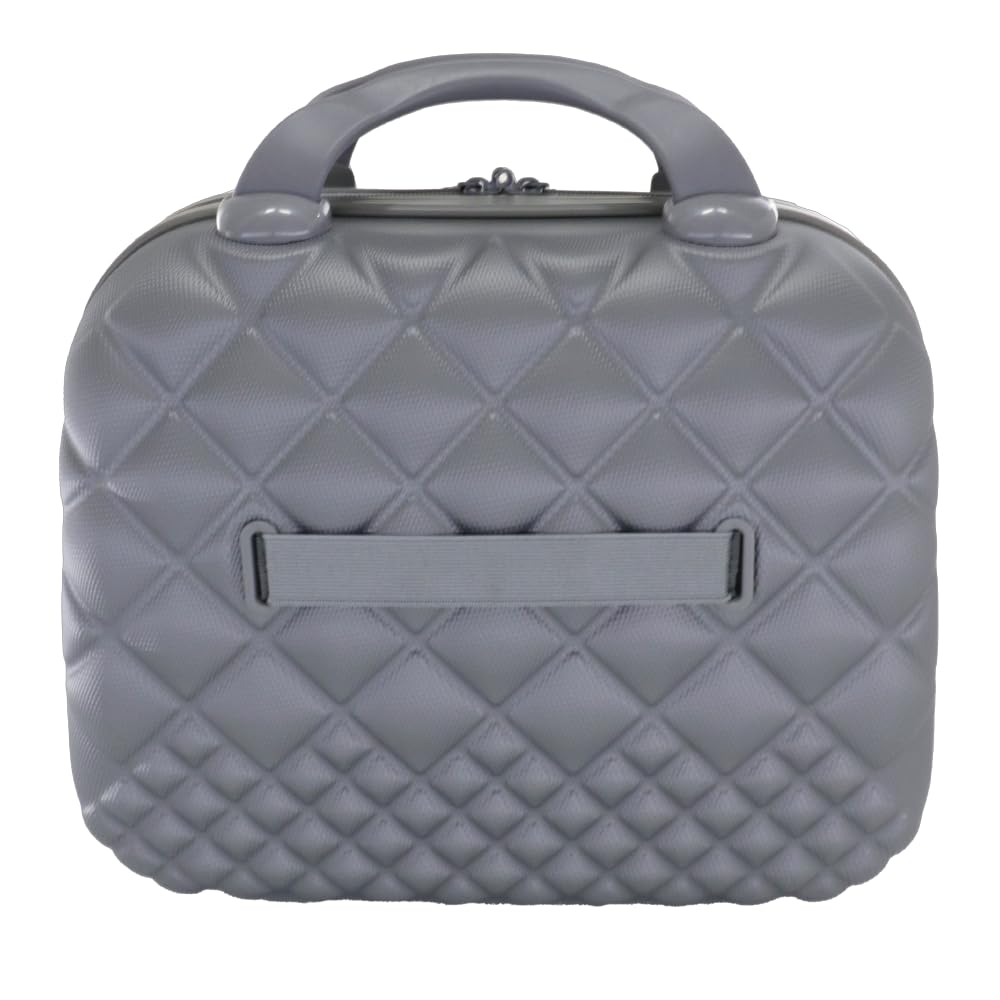 Camomilla Milano Vanity Case (15 lt.), Beauty Case da Viaggio, Materiale Rigido, Chiusura Zip, Colore Argento