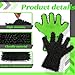 2 Packs Car Wash Mitt 5 Finger Microfiber Wash Mitts Car Dusting Gloves Double Sided Microfiber Cleaning Gloves Interior Exterior Auto Dusting Mitt for Car Detailing Without Scratch (Black and Black)