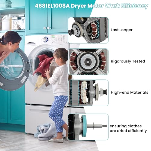 4681EL1008A Dryer Drive Motor Assembly Compatible with LG & Ken-More Dryer - Image 5
