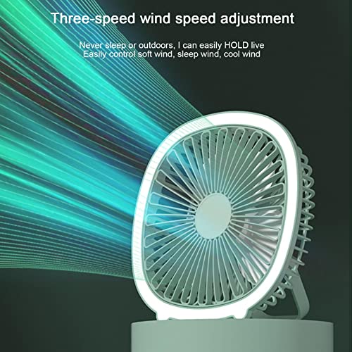 Niktule Ventilatore da Campeggio con Luce LED |