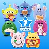 Snackles Disney 8-calowy pluszowy pluszak (Kubuś Puchatek & Honey) od ZURU – ultramiękka pluszowa zabawka z akcesoriami do przekąsek, kolekcjonerska pluszowa zabawka dla dzieci, nastolatków i fanów