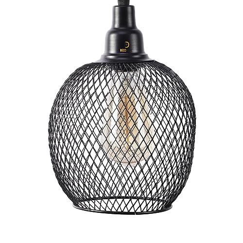 Image of DECOHOME Modern Hanging Ceiling Lamp Lights for Home & Decor | Premium Finish Pendant Light for Living Room, Bedroom & Dining Area | Stylish Indoor Lighting | Chandelier Lights (Sphere-Black)