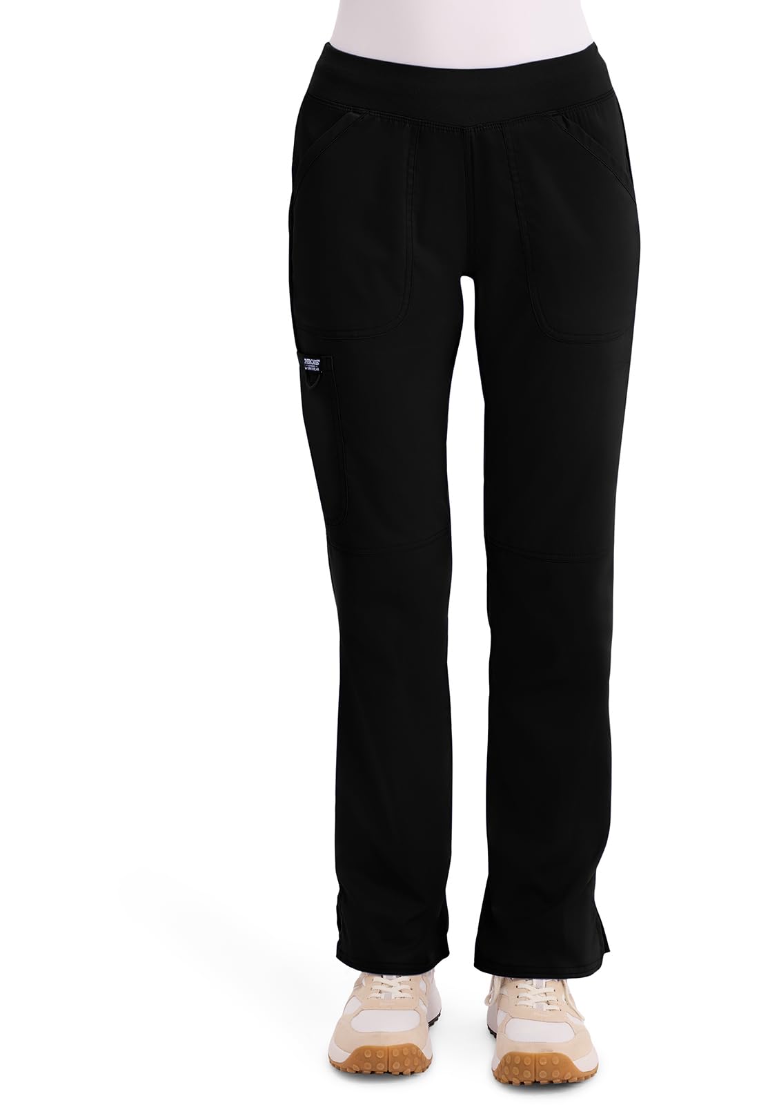 Cherokee Women Scrub Pant with Straight Leg Pull-on Pant Medical Bottom with 4 Pocket & 2-Way Stretch Fabric - WW110