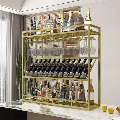Porte-verres à vin de bar moderne pour libérer l'espace des buffets