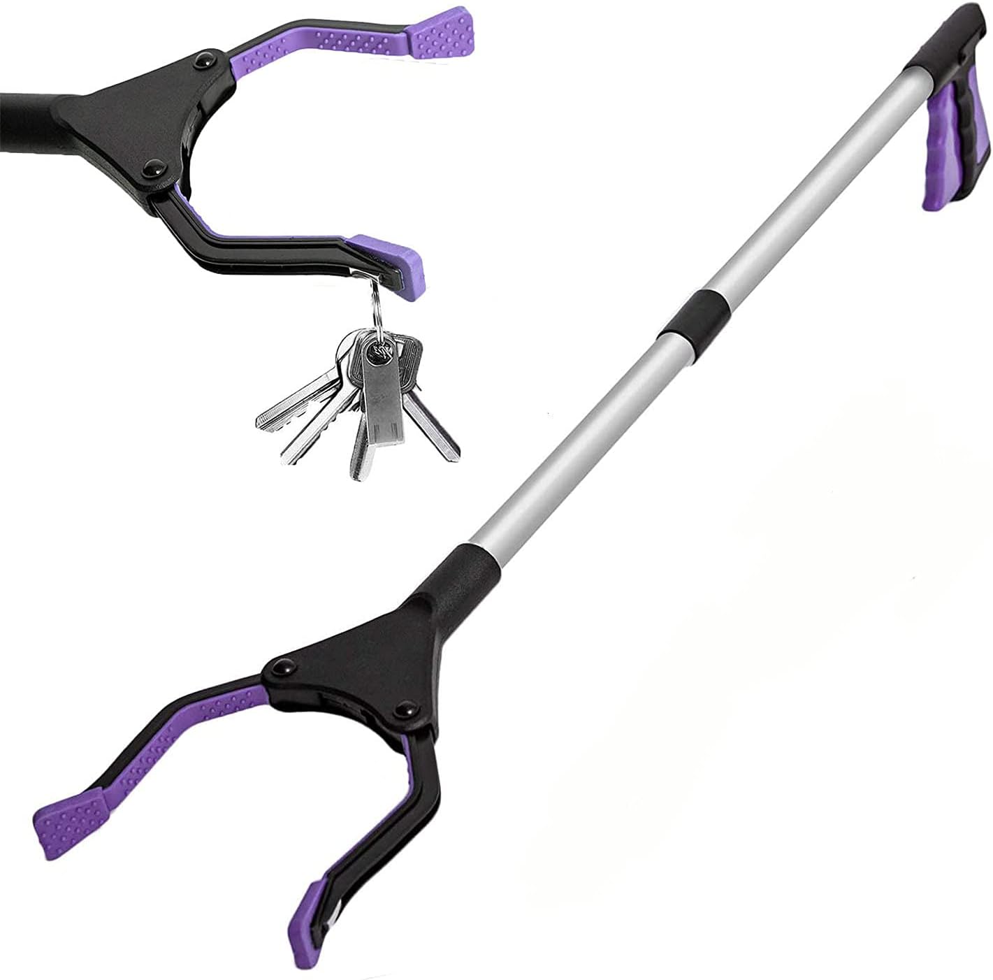 Litter Picker with Foldable 81cm/32in Garden Grabber Stick