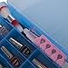 Transparent Blue Universal Clear Nail Polish Organizer Holder case for 48 Bottles Adjustable Dividers Space Saver
