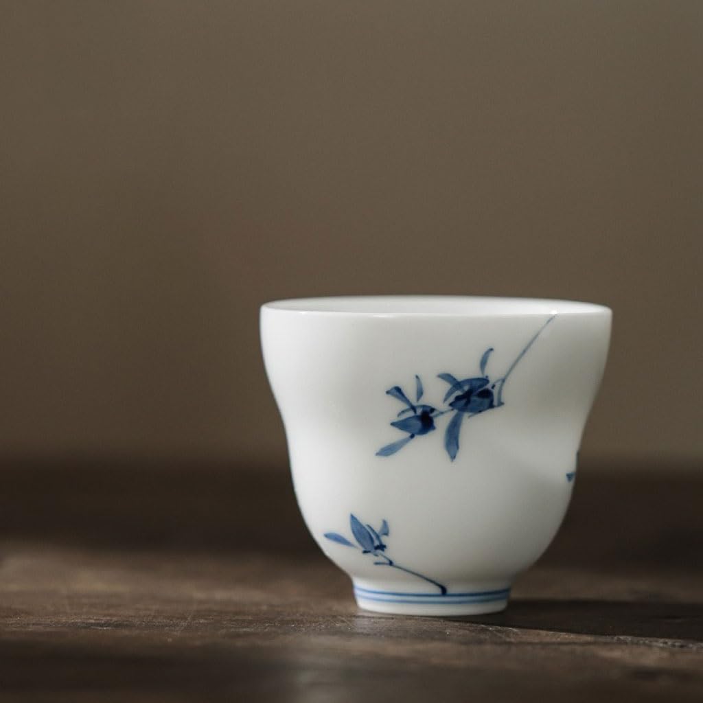 Filiżanka do herbaty zestaw do herbaty ręcznie malowana filiżanka do herbaty Phalaenopsis Mistrz kubek ceramiczny do domowego biura pojedynczy kubek do herbaty kung fu osobisty dyfuzor do