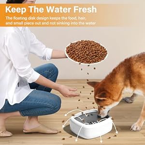 Dog Water Bowl: 35oz/1L No-Spill Cat Water Bowl Portable Dog Bowl with Eco-Friendly Material Slow Water Feeder Dispenser Vehicle Carried Water Bowl for Dogs, Cats, Pets & Outdoor Travel Dog Water Bowl: 35oz/1L No-Spill Cat Water Bowl Portable Dog Bowl with Eco-Friendly Material Slow Water Feeder Dispenser Vehicle Carried Water Bowl for Dogs, Cats, Pets & Outdoor Travel